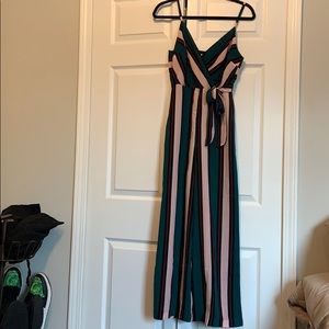 Lush Striped Jumpsuit